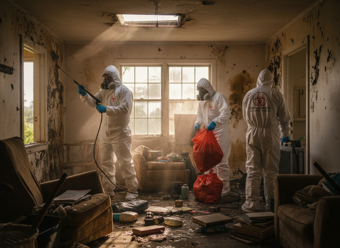 Biohazard Cleanup work by Hawaii Biohazard Cleanup Pros in Hilo, Hawaii
