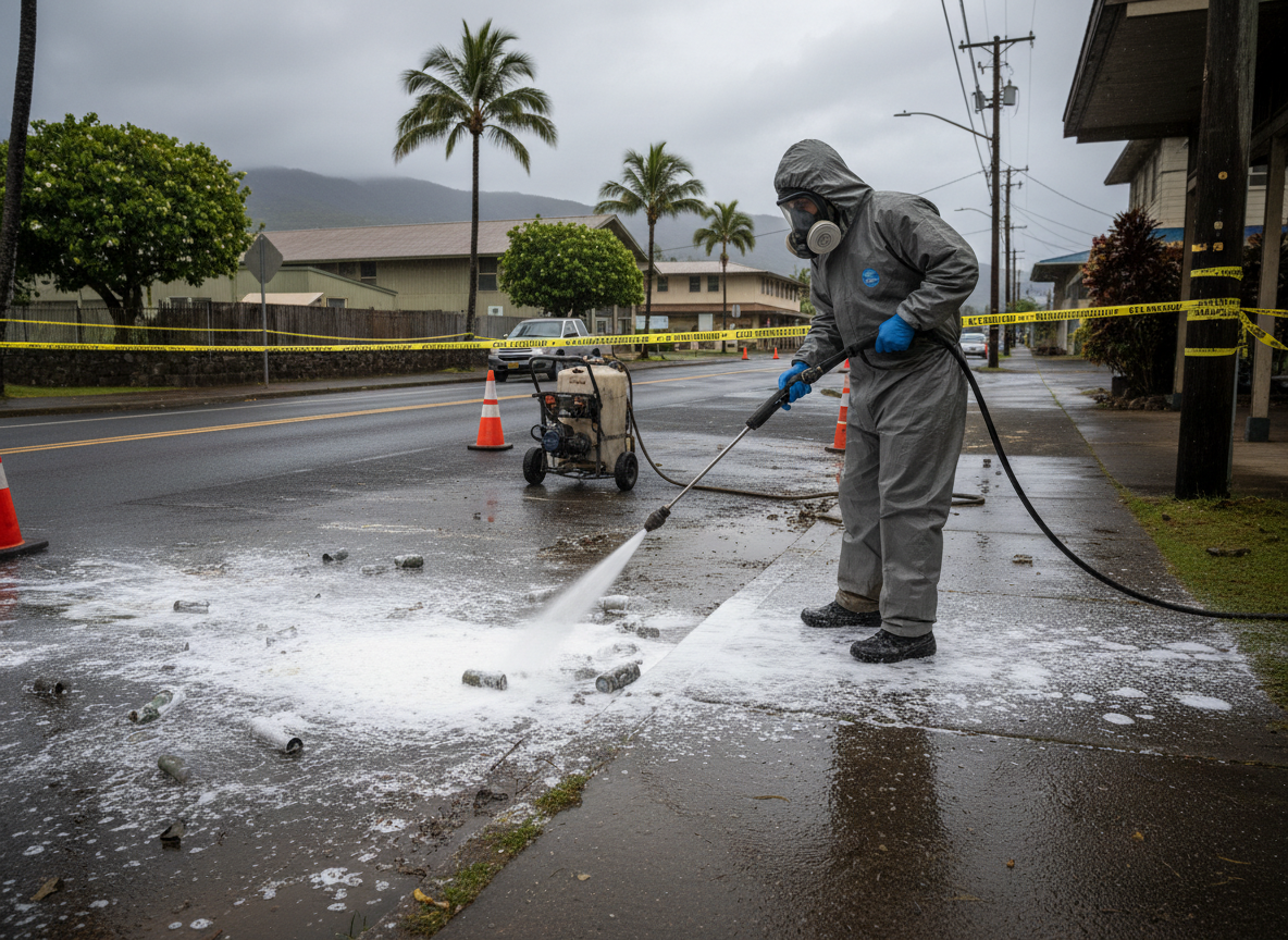 Biohazard Cleanup in Kilauea